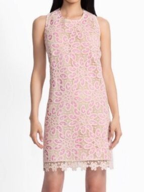 JOHNNY WAS JADE DARCY MINI DRESS Pink Lace, Size XSmall, original retail 328.00